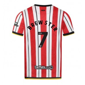 Sheffield United Rhian Brewster #7 Replika Hjemmebanetrøje 2024-25 Kortærmet